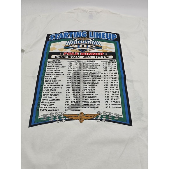 Vintage 1997 Brickyard 400 Racing T-Shirt Indianapolis Speedway - Picture 4 of 8